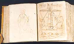 Dibujos de naves en los registros de 'Coses vedades' de la Bailía General del reino de Valencia